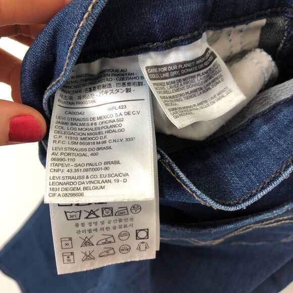 Levi's 515 Blue Medium Wash Bootcut Jeans - Picture 7 of 8